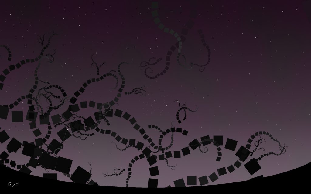 星空中的线条艺术