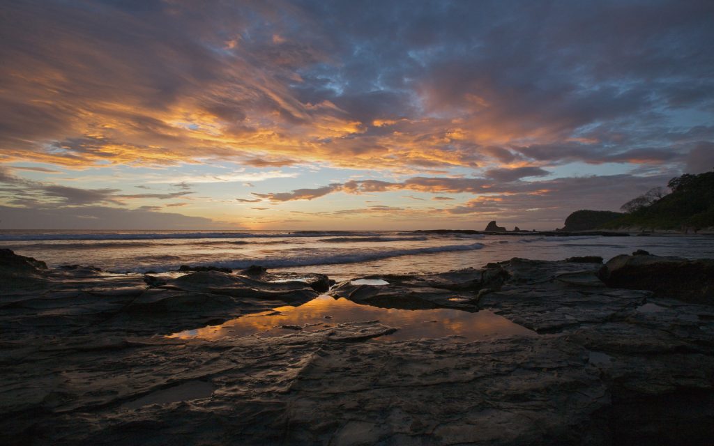 海边夕阳美景