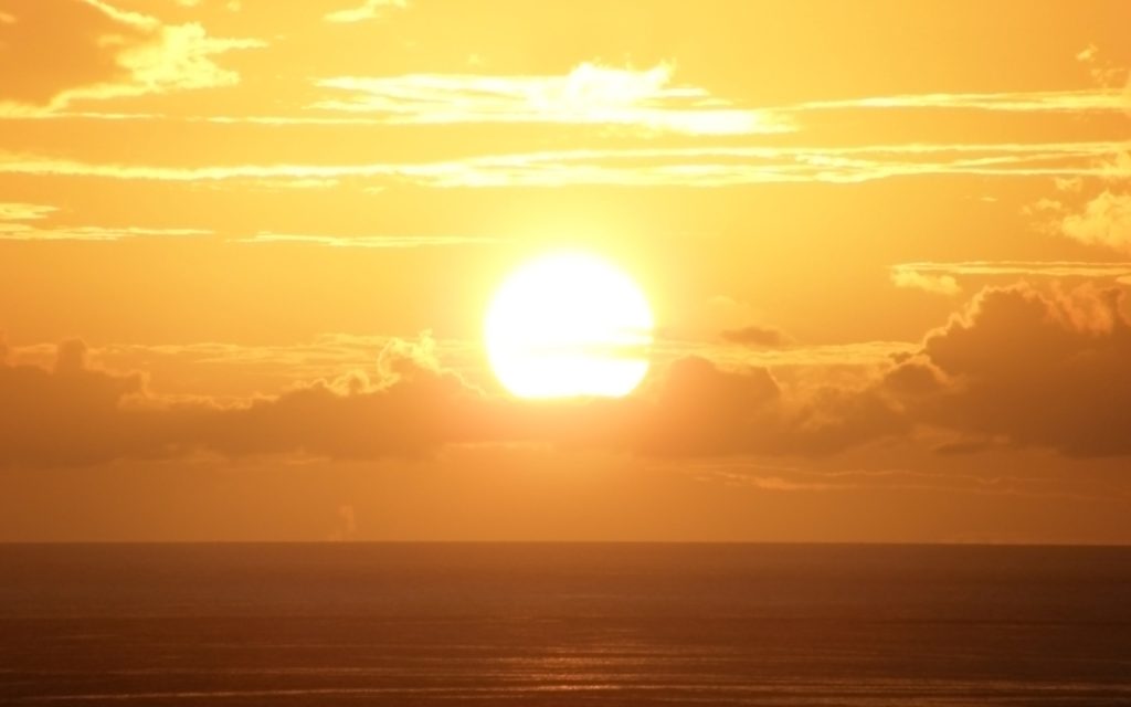 海上夕阳美景