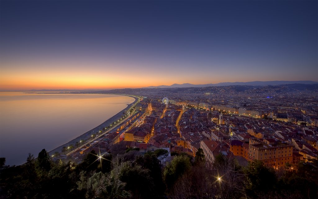 海滨夜景