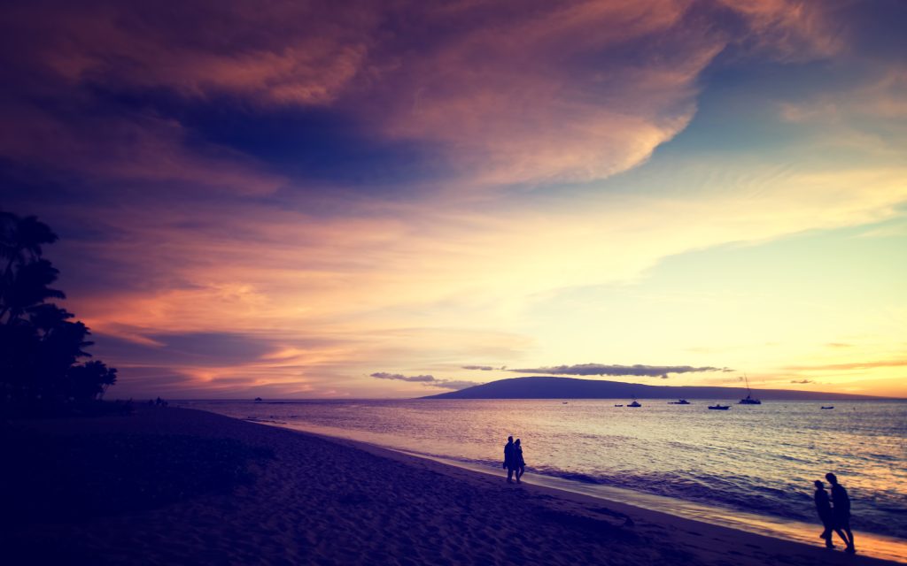 海边夕阳美景